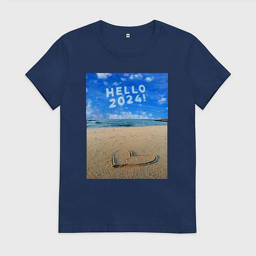 Женская футболка Символ года в небесах / Тёмно-синий – фото 1