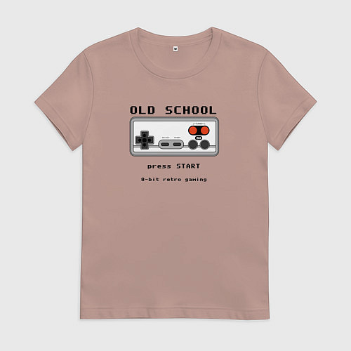 Женская футболка Ретро джойстик / Пыльно-розовый – фото 1