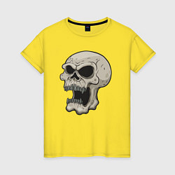 Женская футболка Кричащий череп