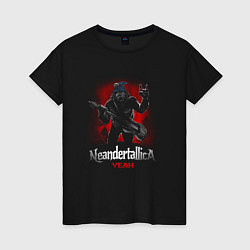 Женская футболка Пародия на Металлику Неандерталлика
