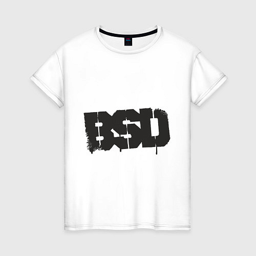 Женская футболка BSD / Белый – фото 1