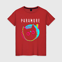 Женская футболка Paramore rock star cat