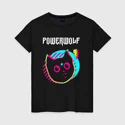 Женская футболка Powerwolf rock star cat