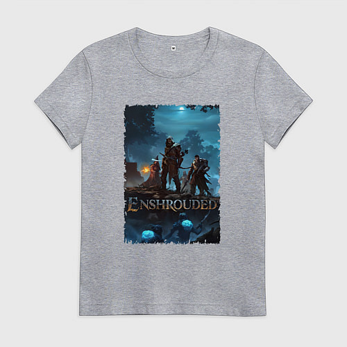 Женская футболка Герои из Enshrouded / Меланж – фото 1