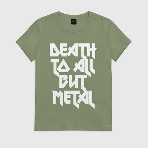 Женская футболка Death to all - кроме металл / Авокадо – фото 1