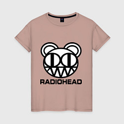 Женская футболка Radiohead logo bear