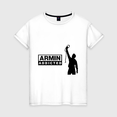 Женская футболка Armin addicted / Белый – фото 1