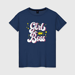 Женская футболка Girl boss crown