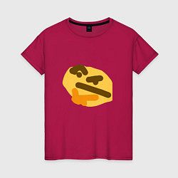 Женская футболка Хмм смайл
