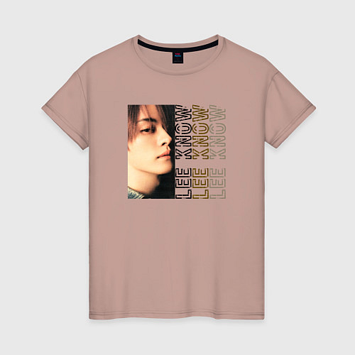 Женская футболка Lee Know top / Пыльно-розовый – фото 1