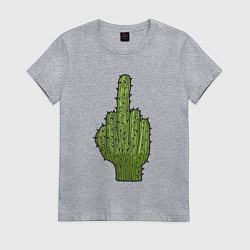 Женская футболка Cactus fuck