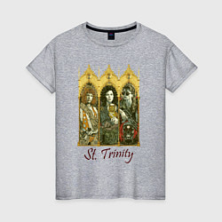 Футболка хлопковая женская St trinity, цвет: меланж