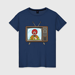 Женская футболка Клоунское телевидение