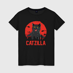 Женская футболка Catzilla