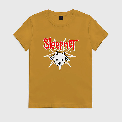 Женская футболка Sleepnot / Горчичный – фото 1