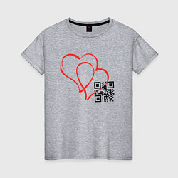 Женская футболка Код любви
