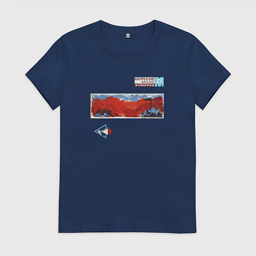 Женская футболка Depeche Mode - Stripped single / Тёмно-синий – фото 1
