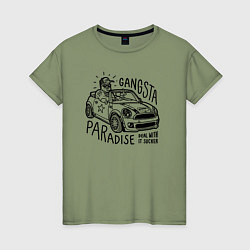 Женская футболка Gangsta paradise