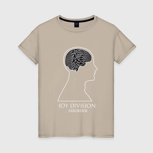 Женская футболка Joy Division - Disorder / Миндальный – фото 1
