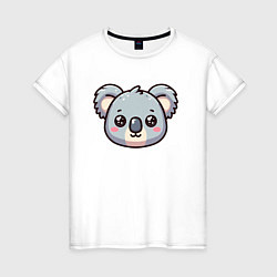 Женская футболка Мордочка коалы