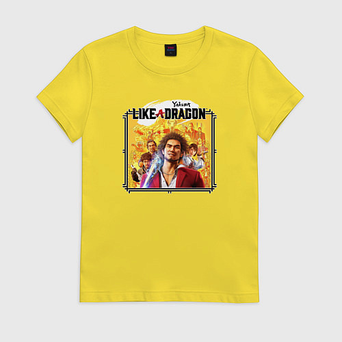 Женская футболка Yakuza Like a Dragon / Желтый – фото 1
