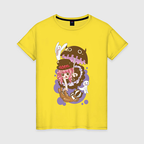 Женская футболка Перона чиби - One Piece / Желтый – фото 1