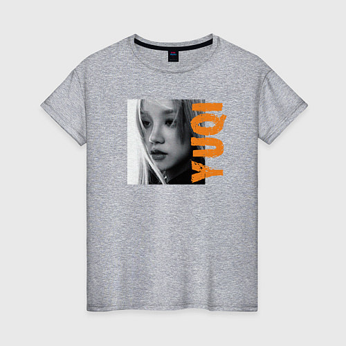 Женская футболка Yuqi k-stars / Меланж – фото 1