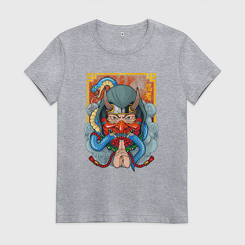 Женская футболка Ниндзя / Меланж – фото 1