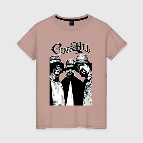Женская футболка Cypress hill all / Пыльно-розовый – фото 1