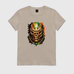 Женская футболка Doom slayer skull