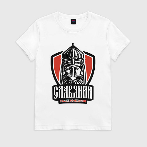 Женская футболка Помни свои корни / Белый – фото 1