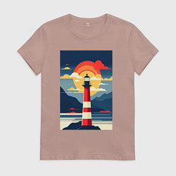 Женская футболка Маяк удачи