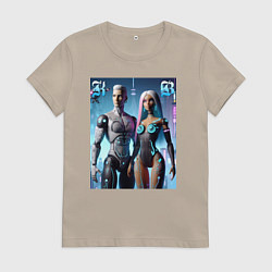 Женская футболка Barbie and Ken - cyber fantasy