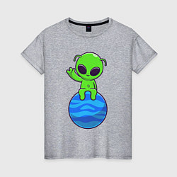 Женская футболка Привет от пришельца
