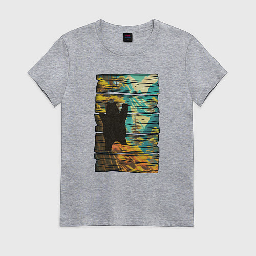 Женская футболка Странники дикой природы / Меланж – фото 1