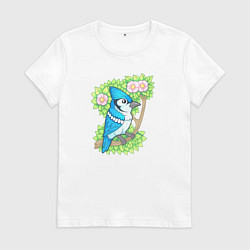Женская футболка Голубая сойка