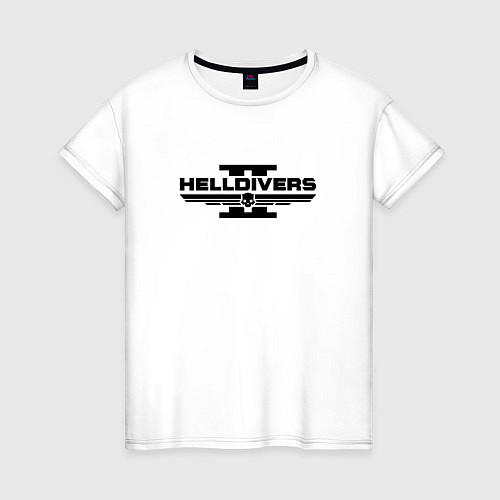 Женская футболка Helldivers 2: Logo / Белый – фото 1