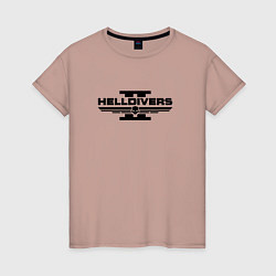 Женская футболка Helldivers 2 - black