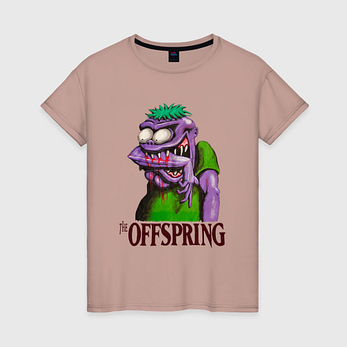 Женская футболка The Offspring bite me / Пыльно-розовый – фото 1