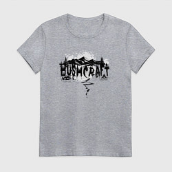 Женская футболка Бушкрафт - выживание и туризм