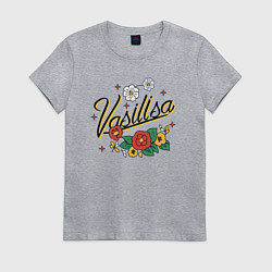 Женская футболка Василиса имя надпись