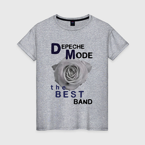 Женская футболка Depeche Mode - best of band / Меланж – фото 1