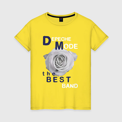 Женская футболка Depeche Mode - best of videos / Желтый – фото 1