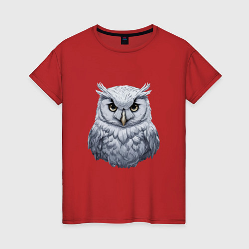 Женская футболка Полярная сова / Красный – фото 1