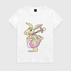 Женская футболка Кенгурёнок