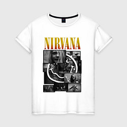 Женская футболка Nirvana kurt krist dave