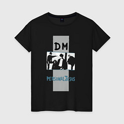 Женская футболка Dm personal jesus music