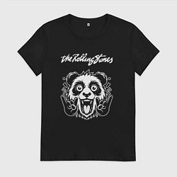 Женская футболка Rolling Stones rock panda