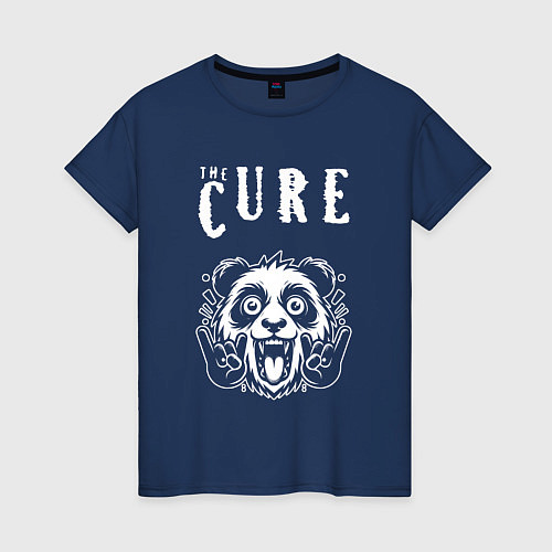 Женская футболка The Cure rock panda / Тёмно-синий – фото 1