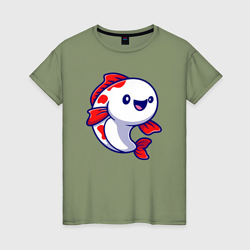Женская футболка Милая рыбёшка / Авокадо – фото 1